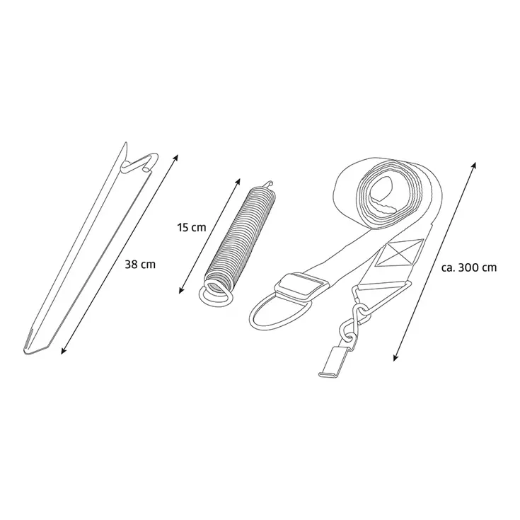 Campout Stormband Set - 2x3m Spanbanden