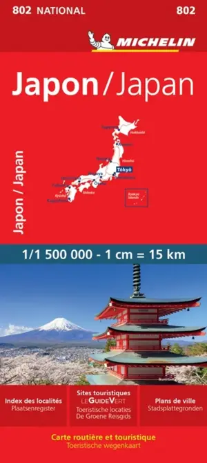 Michelin National Wegenkaart 802 Japan