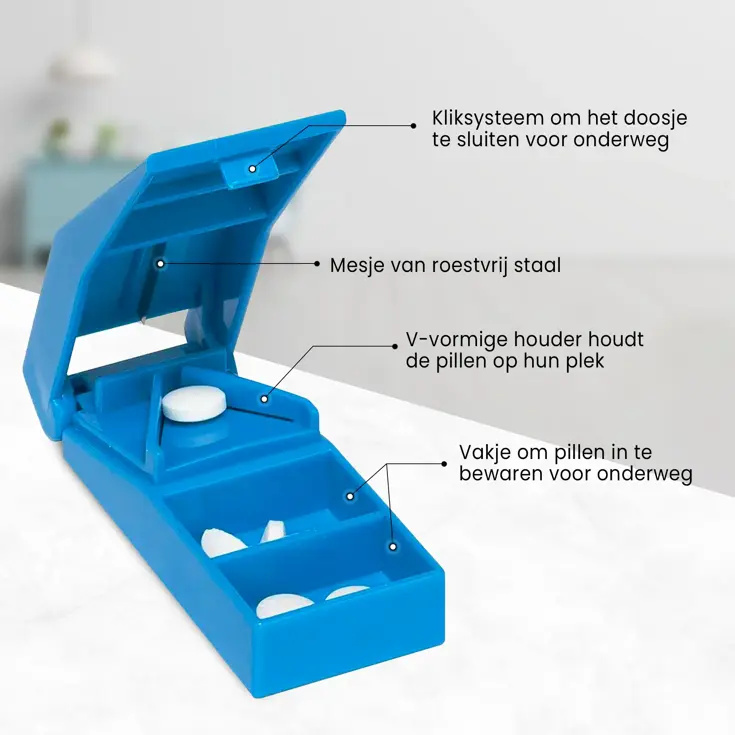 Pillensnijder – Blauw