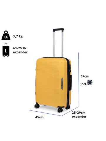 Swinger Middenmaat koffer met Expander 67cm