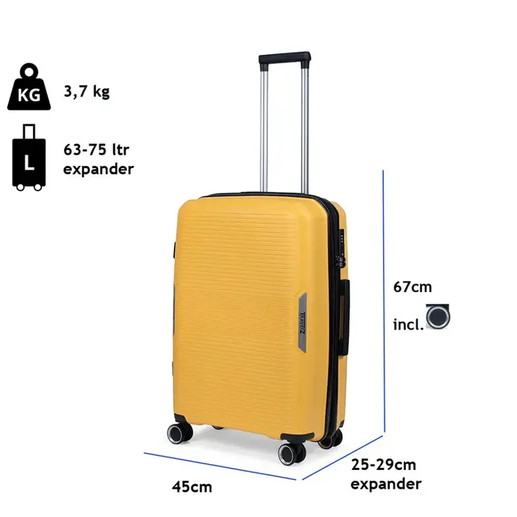 Swinger Middenmaat koffer met Expander 67cm
