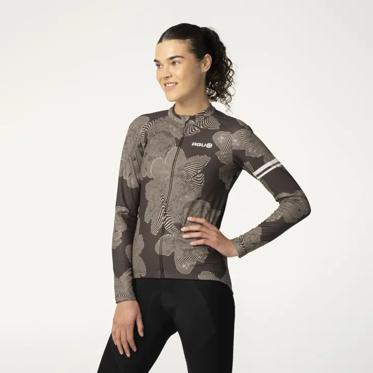Striped Flower - Fietsshirt dames