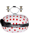 Basil Fietsbel Polkadot 80 Mm - Wit / Rood