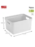 Sigma home - Opbergbox - 32L - 4-delig
