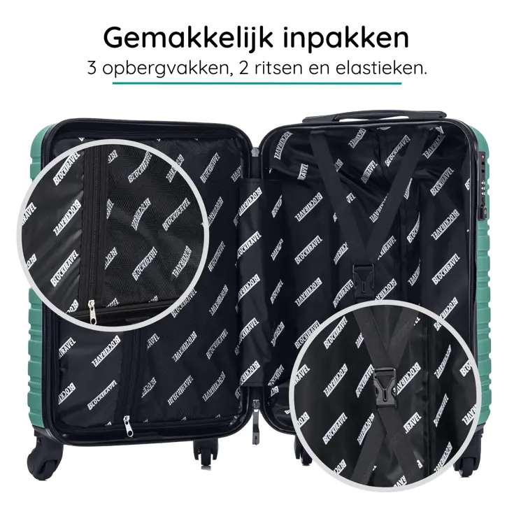 Reiskoffer S ABS 39L met TSA-slot en 360° wielen