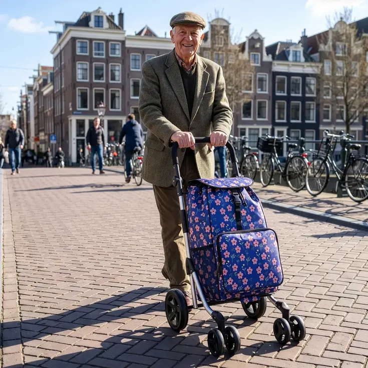 Boodschappentrolley 60L - 4 Wielen