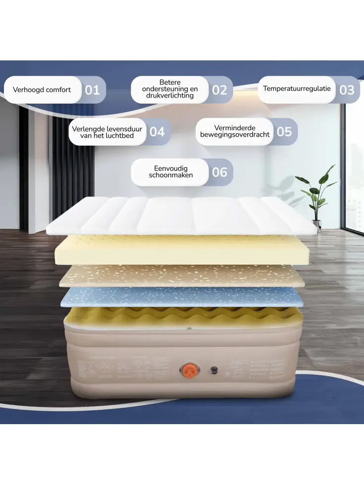 FLOAT Cloudspring - 2 Persoons Luchtbed