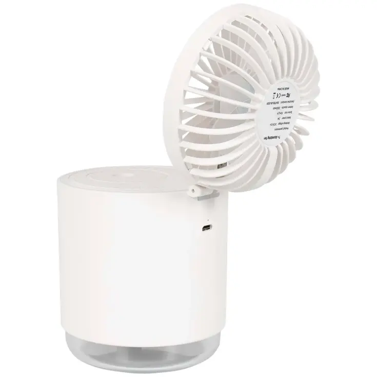 Ventilator met luchtbevochtiger