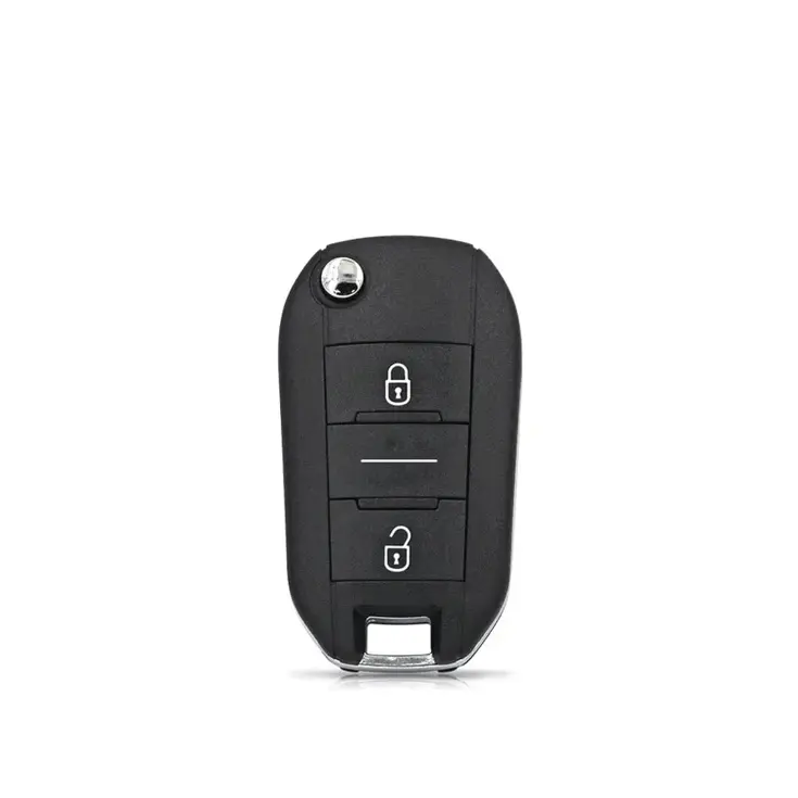 Klapsleutelbehuizing 2 knops voor Citroen/Peugeot