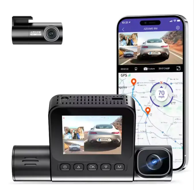 AZDome S58 4G 3CH 4K Wifi GPS dashcam