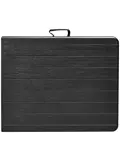 Klaptafel - 180cm - zwart - houtlook