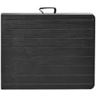 ERRO Klaptafel - 180cm - zwart - houtlook