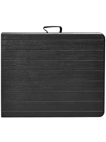 Klaptafel - 180cm - zwart - houtlook