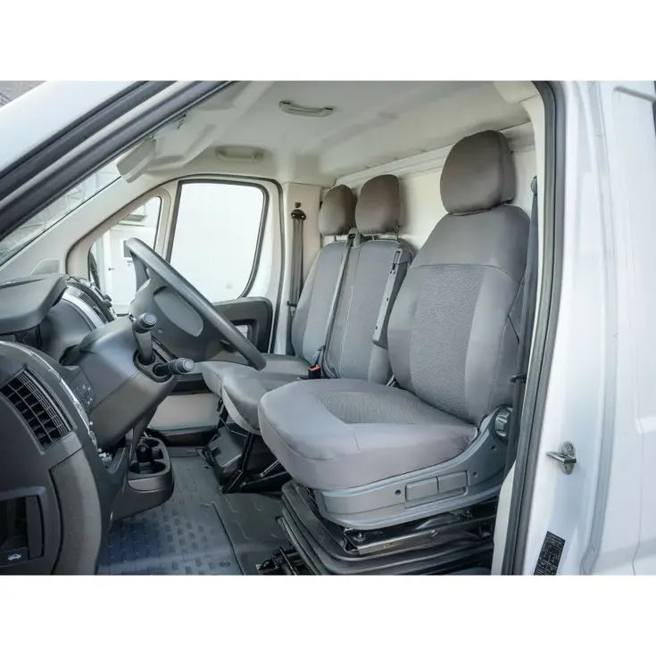 Semi pasklaar stoelhoes maat L grijs