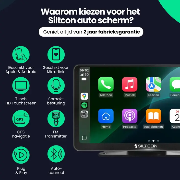 CarPlay Scherm - 7 Inch - Android Auto