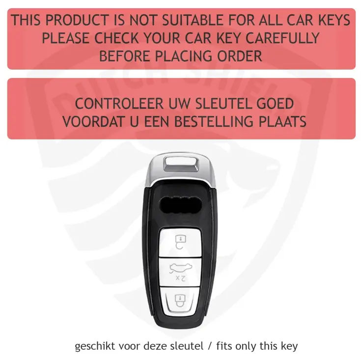 Aluminium Sleutelhoesje voor Audi agave D