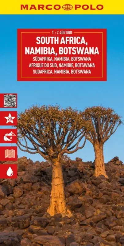 Marco Polo wegenkaart Zuid-Afrika-Namibië