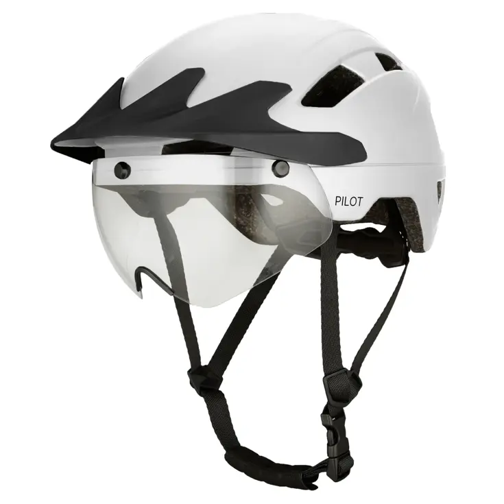 GO-OFF PILOT fietshelm met regencap