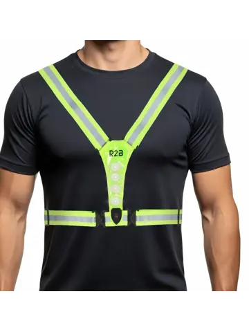 Hardloopvest met verlichting oplaadbaar