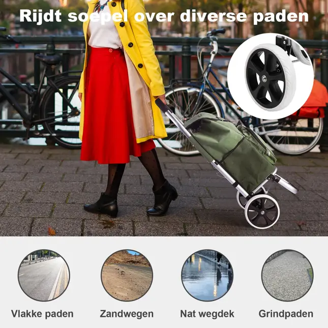 45L boodschappentrolley met koelvak