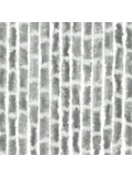Chenille Streep grijs/wit 56x185cm