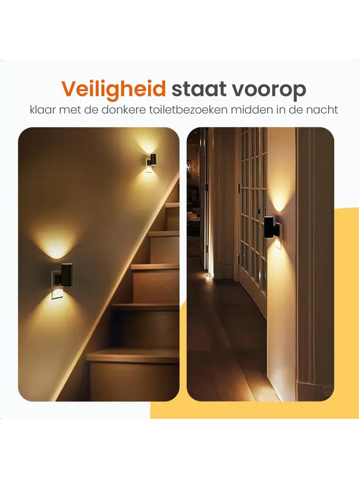 Goliving Nachtlampje Stopcontact - 2 stuks