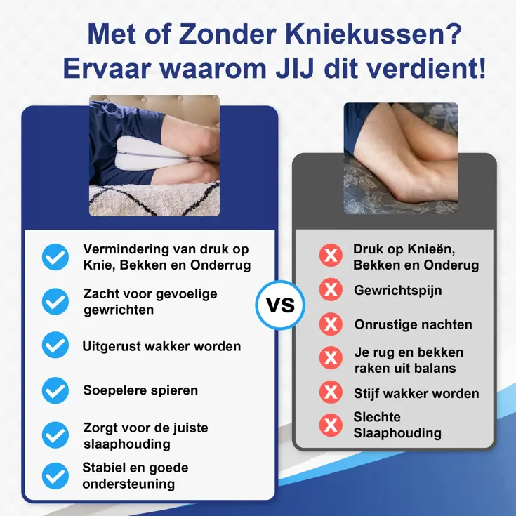 Orthopedisch Kniekussen voor in bed - Beenkussen
