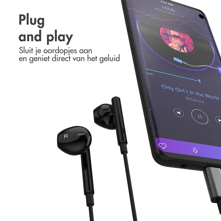 Wired in-ear headset Type-C