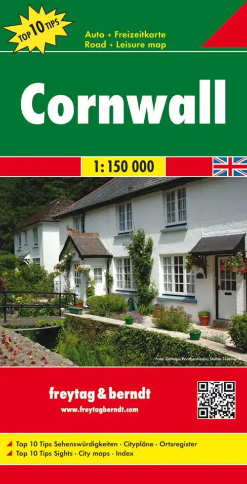 Wegenkaart Cornwall