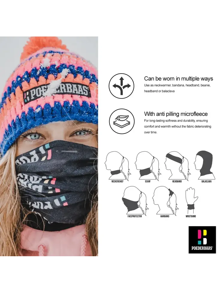 Blauw / Wit - Nekwarmer