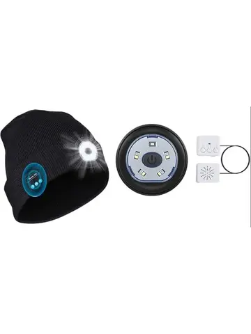 Fedec muts met LED en bluetooth