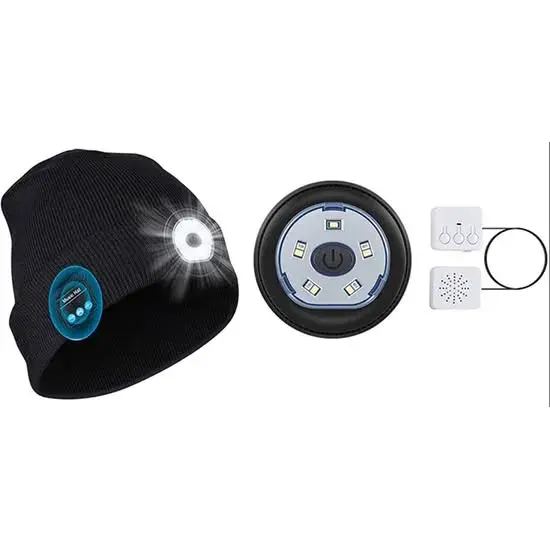 Fedec muts met LED en bluetooth