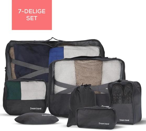 Packing cubes  7 stuks  complete set