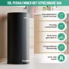 Avalo Pedaalemmer 30L - RVS