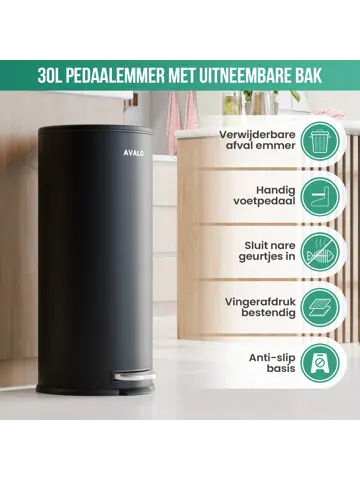 Avalo Pedaalemmer 30L - RVS