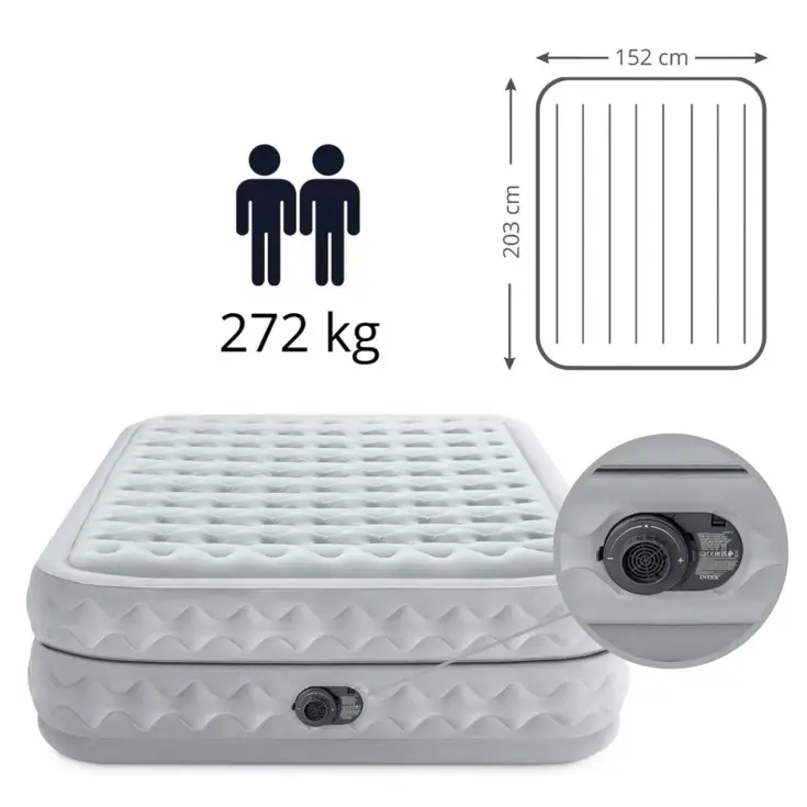 Luchtbed - Intex - 2P - 152x203 + Pomp