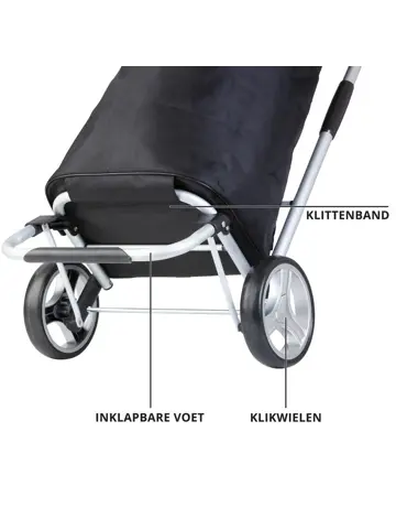 Foldable Boodschappenwagen 45 liter