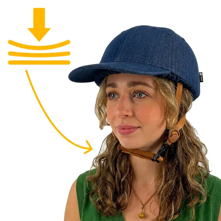 SwitchCap fietshelm - Blue Denim Cap