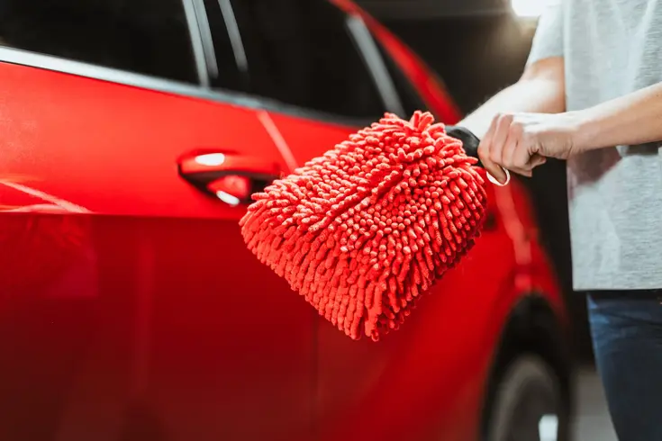 Microvezel Washandschoen voor Auto Reiniging