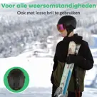 GO-OFF SPEED skihelm - matzwart maat M