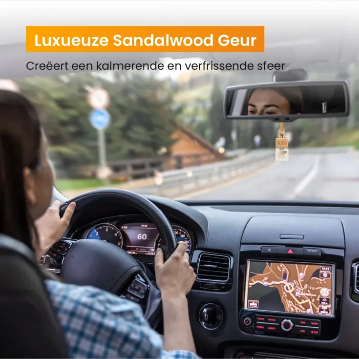 Autoparfum Hangend, Sandalwood Geurverfrisser