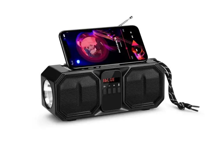 FM Noodradio Zaklamp Solare Powerbank