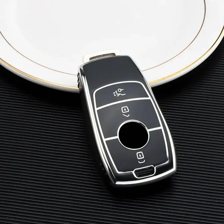 TPU Sleutelhoesje voor Mercedes zwart B3