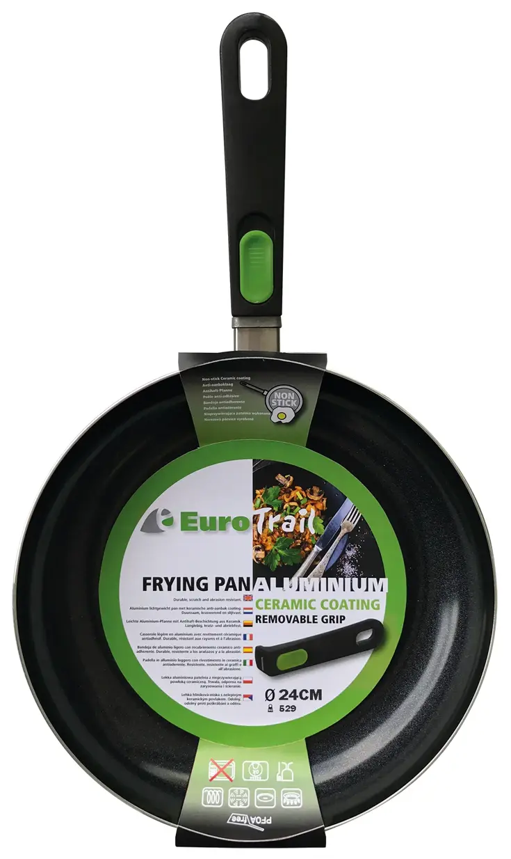 Eurotrail Koekenpan Ø 24cm - Zwart