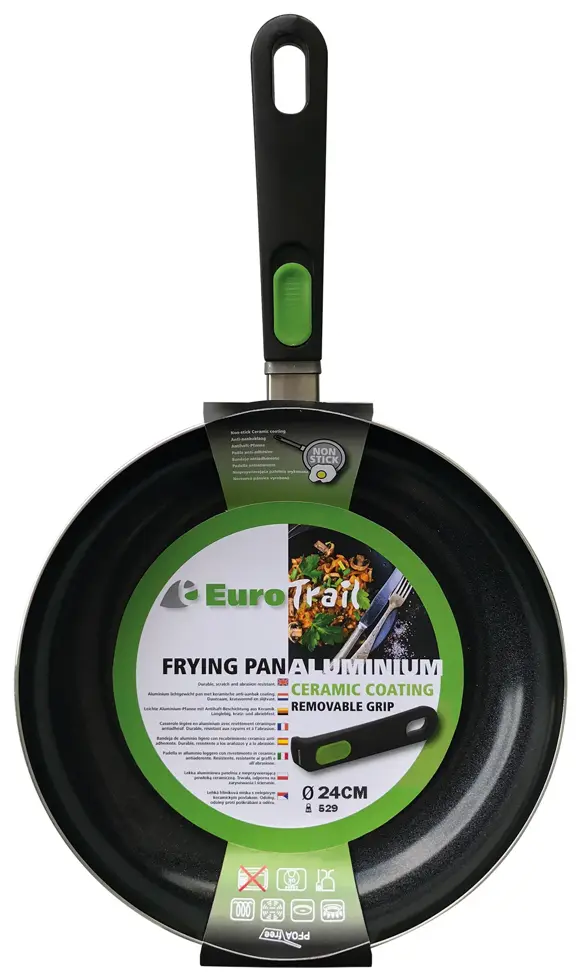 Eurotrail Koekenpan Ø 28cm - Zwart