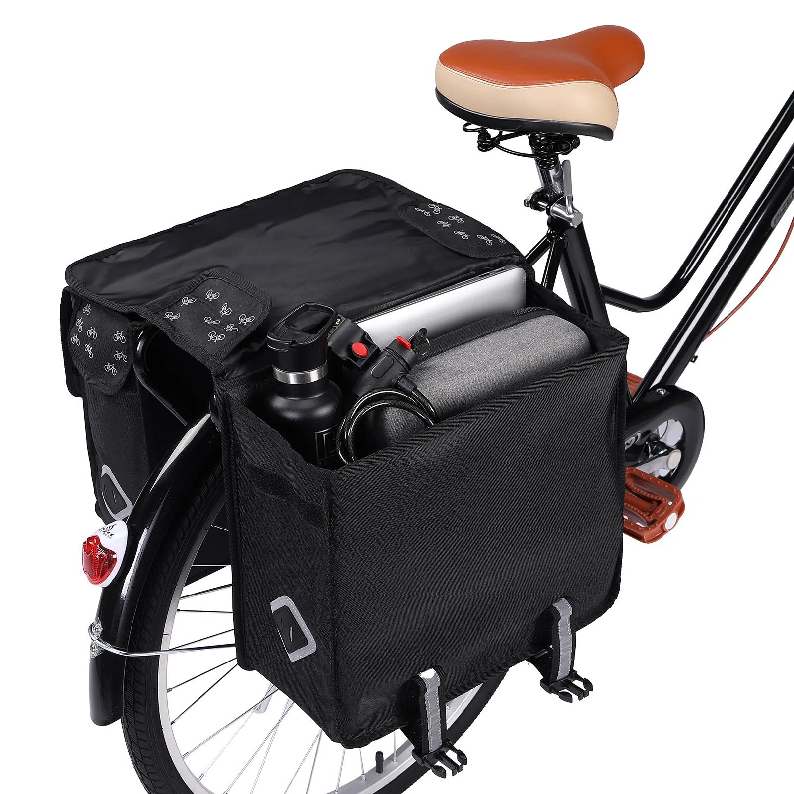WILD HEART Motorzadeltassen, waterdicht, 36 l (18 l x 2), zijzadeltassen, bagagedragertas, kofferbak, motoraccessoires, grijs