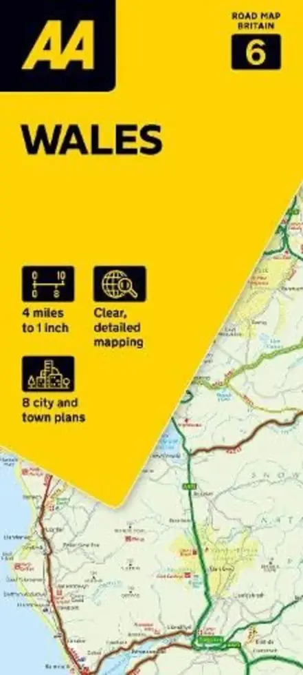 Wegenkaart Road Map 6 Wales