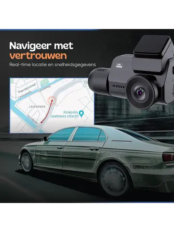 3CH Dashcam - WiFi GPS 4K 64GB - M800 Pro Dashcam