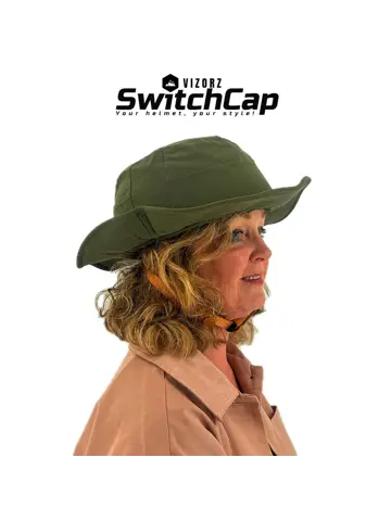 Vizorz SwitchCap fietshelm - Green sunny classic