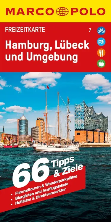 Toeristische kaart FZK 07 Hamburg - Lübeck